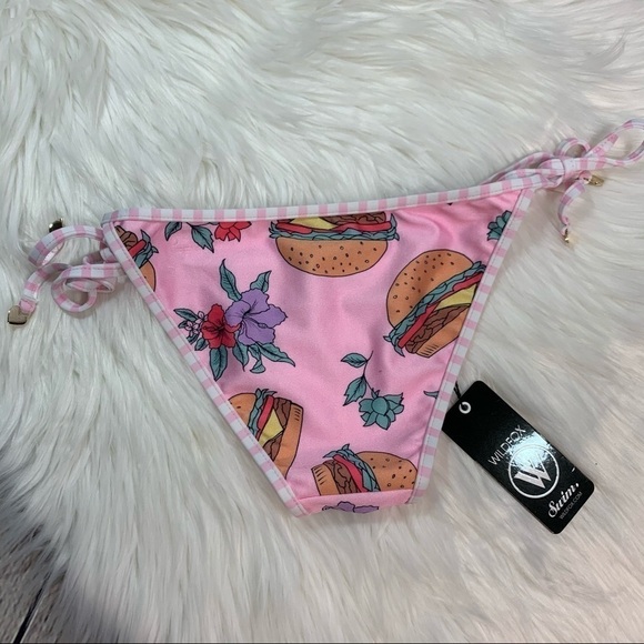 NWT Wildfox Hamburger/Club Stripe Bikini Bottom - Picture 8 of 13